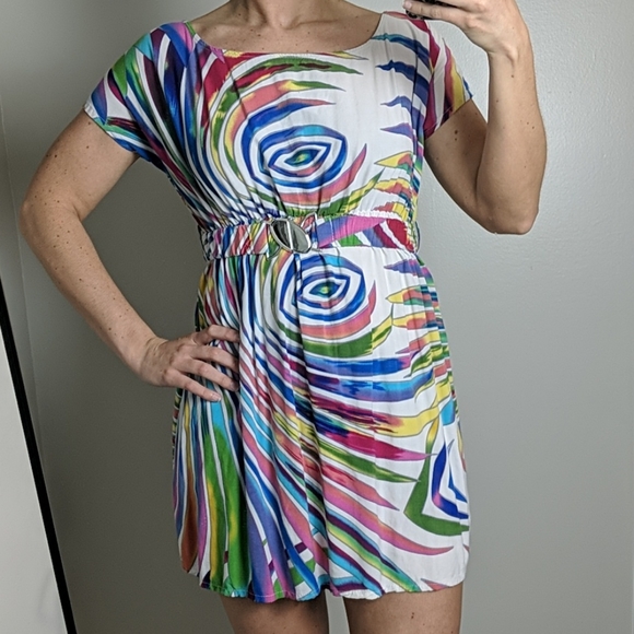 Colorful Flowy Dress - Picture 1 of 12